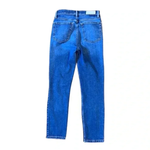 RE/DONE 90’s High Rise Ankle Crop Denim Jeans Button Fly size 28 - Picture 3 of 7